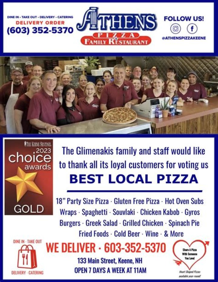 Discover the Authentic Greek Flavors at Athens Pizza Keene NH