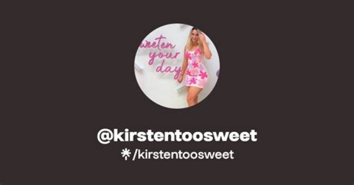 Kirsten Too Sweet: The Rising Star in the Spotlight